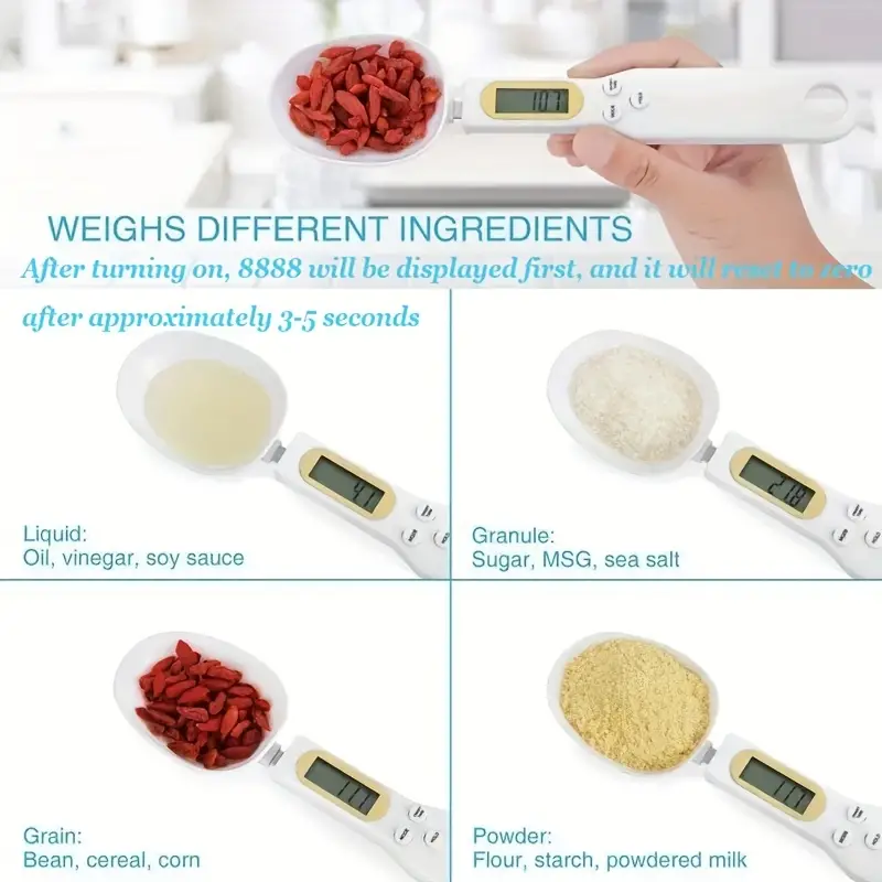 Digital Pet Food Scale Spoon – Precise 500g LCD Measuring Scoop for Dogs & Cats)