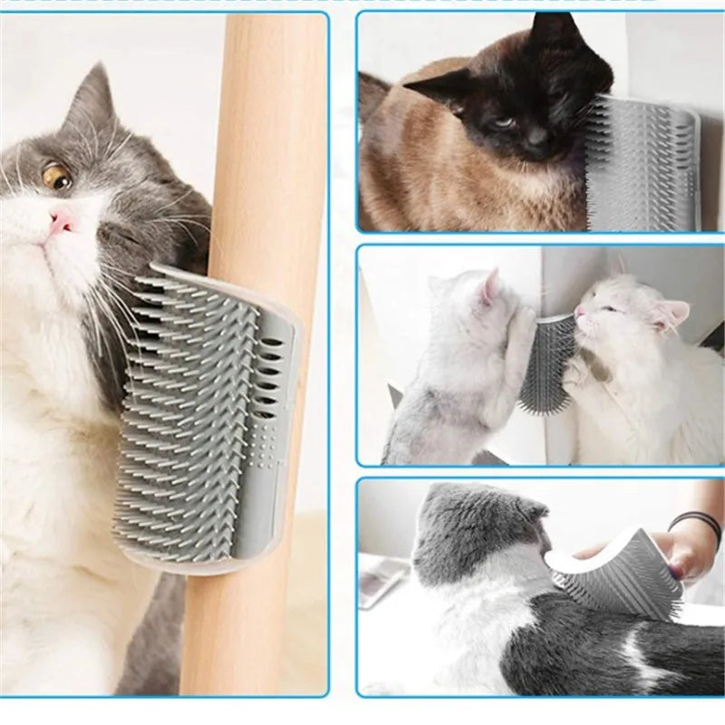 Cat Corner Grooming Comb – Self Massager and Hair Remover Brush