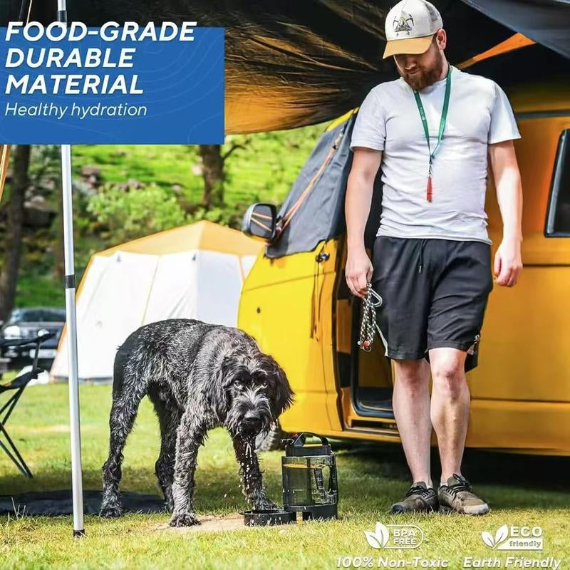 🐶 LEAD CLIMBER 2-in-1 Dog Water & Food Bowl – Portable Travel Feeder 🥤🐾