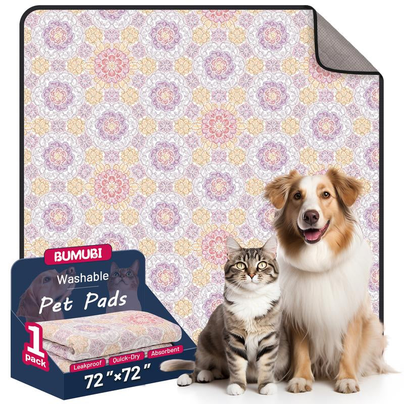 🐾 2-Pack Reusable Dog Pee Pads – Waterproof & Washable 💧)