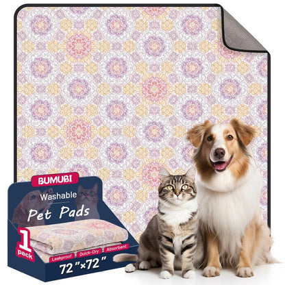 🐾 2-Pack Reusable Dog Pee Pads – Waterproof & Washable 💧)