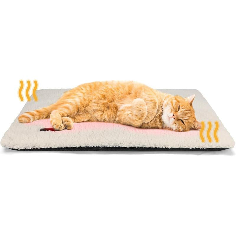 🐱 Self-Heating Cat Bed – No Electricity, Super Warm & Washable Pet Mat 🐶🔥