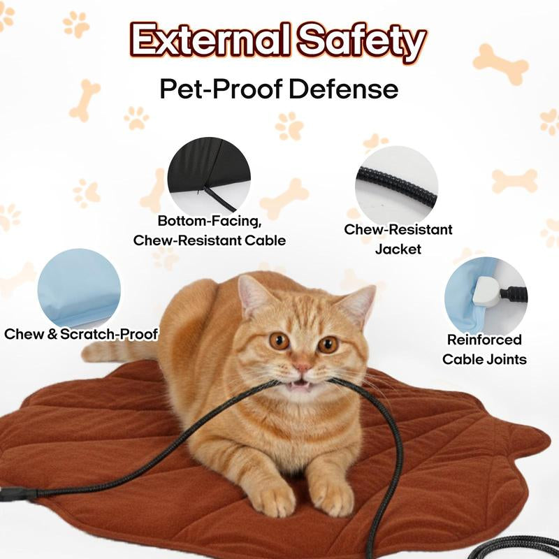 🔥 Vagascape Heated Pet Pad – Safe & Cozy Bed for Cats & Dogs 🐾