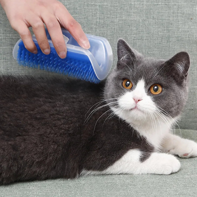 Cat Corner Grooming Comb – Self Massager and Hair Remover Brush