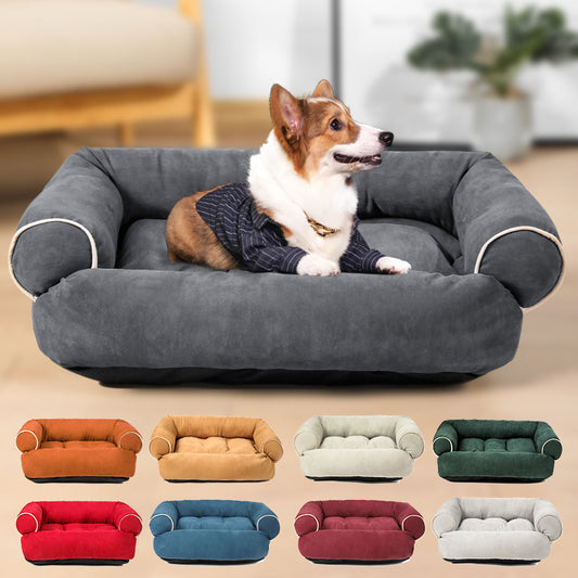 🐶 Dog Sofa Bed & Sleeping Bag 🐱 – Cozy Winter Warm Pet House 💤