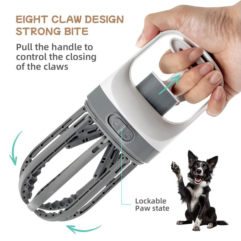 💩 Portable Dog Pooper Scooper – 2-in-1 Waste Picker with Bag Dispenser 🐾