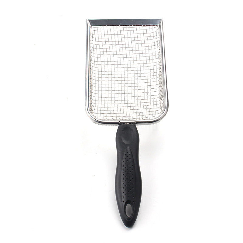 Pet Cat Litter Shovel – Heavy Duty Stainless Steel Scoop with Long Handle & Fast Sifting Design