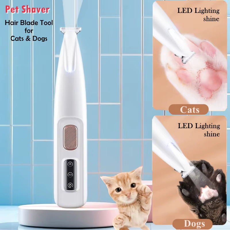 🐾 LED Pet Grooming Clipper – Silent, Waterproof & Precision Trimmer ✂️🐶