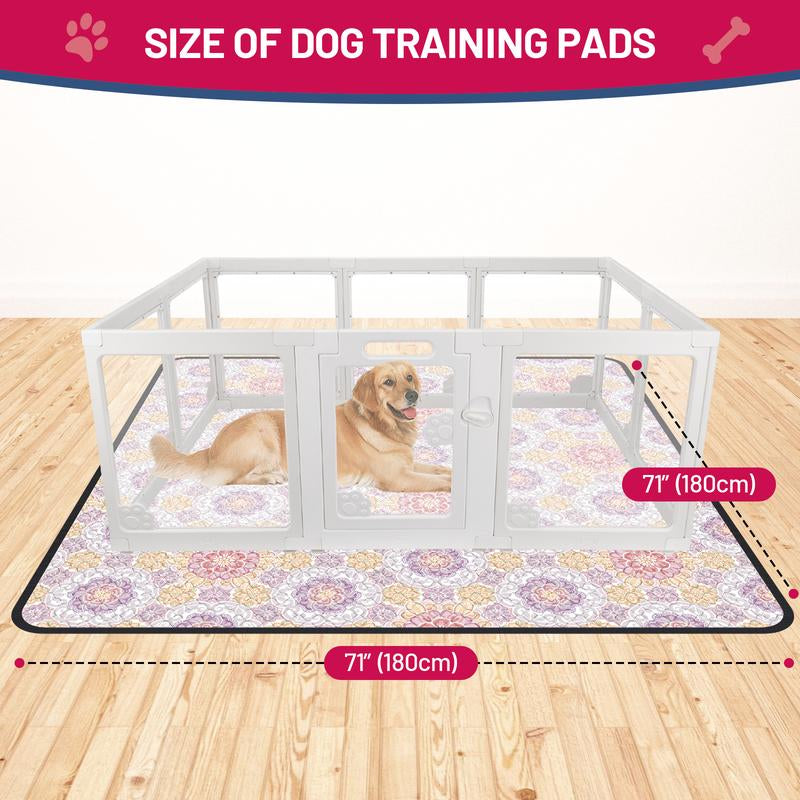 🐾 2-Pack Reusable Dog Pee Pads – Waterproof & Washable 💧)