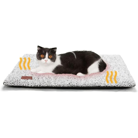🐱 Self-Heating Cat Bed – No Electricity, Super Warm & Washable Pet Mat 🐶🔥