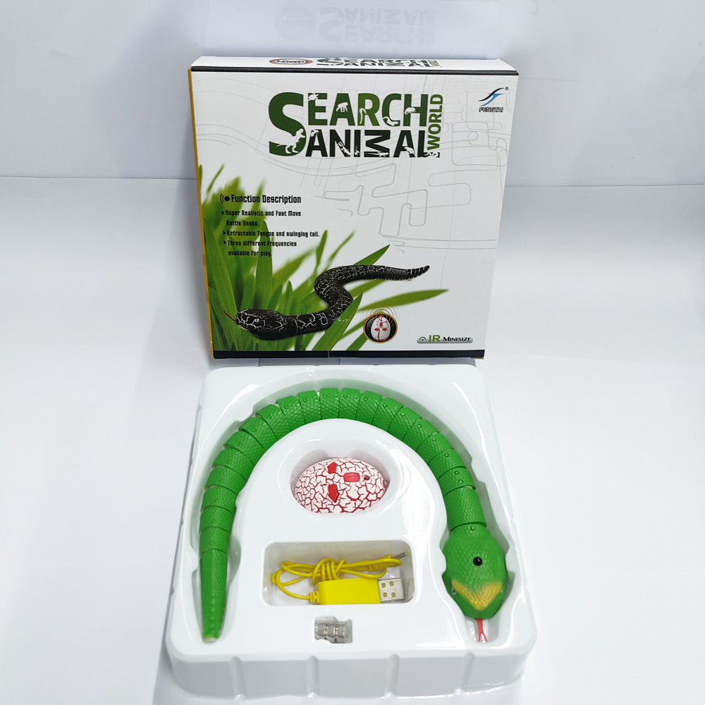 🐍 Smart Sensing Interactive Snake Cat Toy – Automatic Electronic Pet Teaser, USB Rechargeable 🐾
