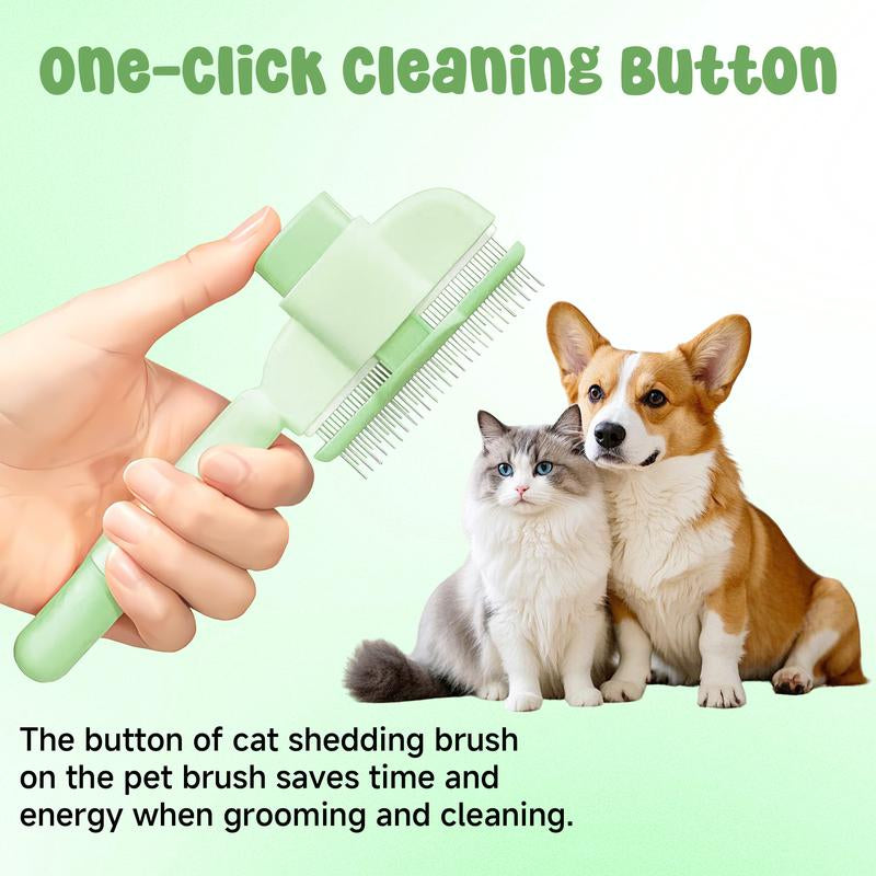  ChatGPT said:  🐾 Self-Cleaning Cat Comb – Dual-Length Grooming Tool 🐱