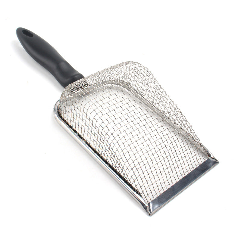 Pet Cat Litter Shovel – Heavy Duty Stainless Steel Scoop with Long Handle & Fast Sifting Design