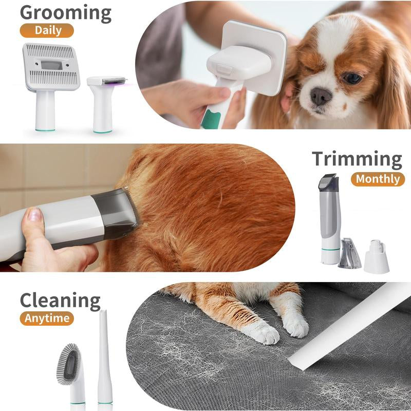 🐶 7-in-1 Pet Grooming Vacuum – Low-Noise All-in-One Kit 🐾