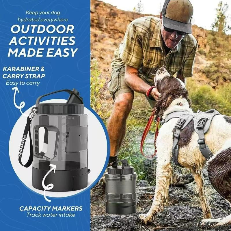 🐶 LEAD CLIMBER 2-in-1 Dog Water & Food Bowl – Portable Travel Feeder 🥤🐾