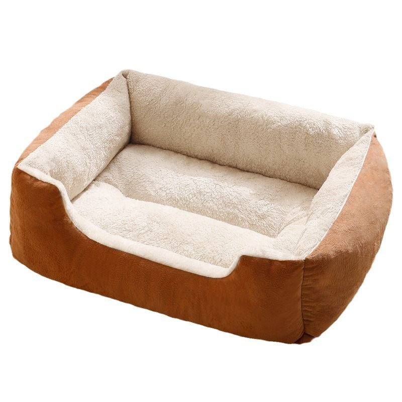 Luxury Plush Pet Bed for Cats & Dogs – Soft Warm Cushion House, Washable & Cozy Sleeping Nest