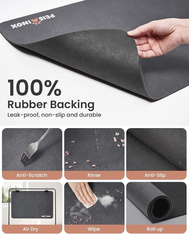 🐾 Absorbent Pet Feeding Mat – 100% Waterproof, Quick-Dry & Easy Clean 🐶🐱