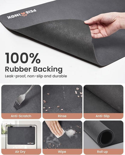 🐾 Absorbent Pet Feeding Mat – 100% Waterproof, Quick-Dry & Easy Clean 🐶🐱