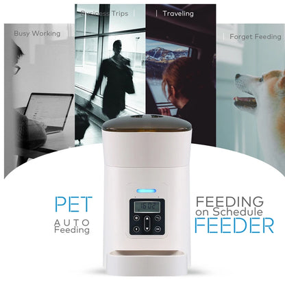 🐾 Automatic Pet Feeder 4.5L – Smart Food Dispenser for Cats & Dogs 🐶🐱