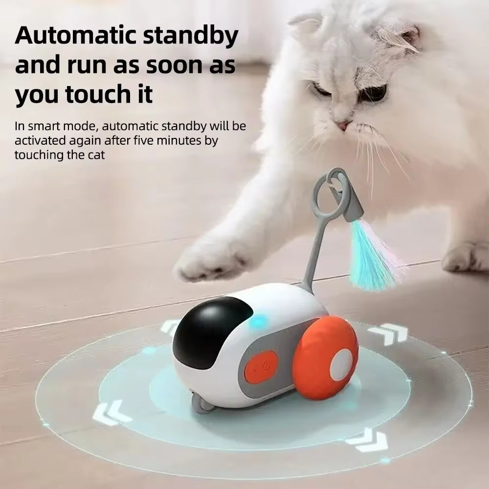 🚗 Smart Interactive Cat Toy Car – Automatic & Remote Control Fun Ball 🐱