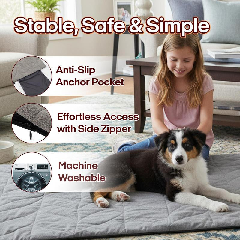 🔥 Vagascape Heated Pet Pad – Safe & Cozy Bed for Cats & Dogs 🐾