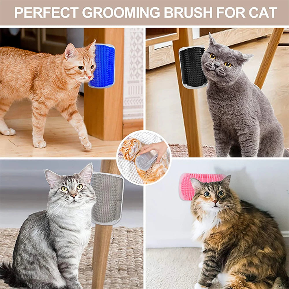 Cat Corner Grooming Comb – Self Massager and Hair Remover Brush
