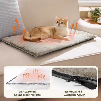 🐾 Self-Warming Pet Bed – Cozy Thermal Mat for Cats & Dogs 💤