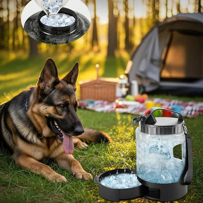 🐶 LEAD CLIMBER 2-in-1 Dog Water & Food Bowl – Portable Travel Feeder 🥤🐾