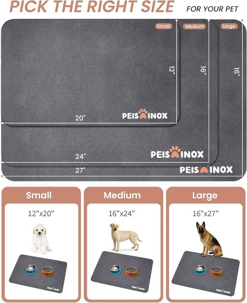 🐾 Absorbent Pet Feeding Mat – 100% Waterproof, Quick-Dry & Easy Clean 🐶🐱