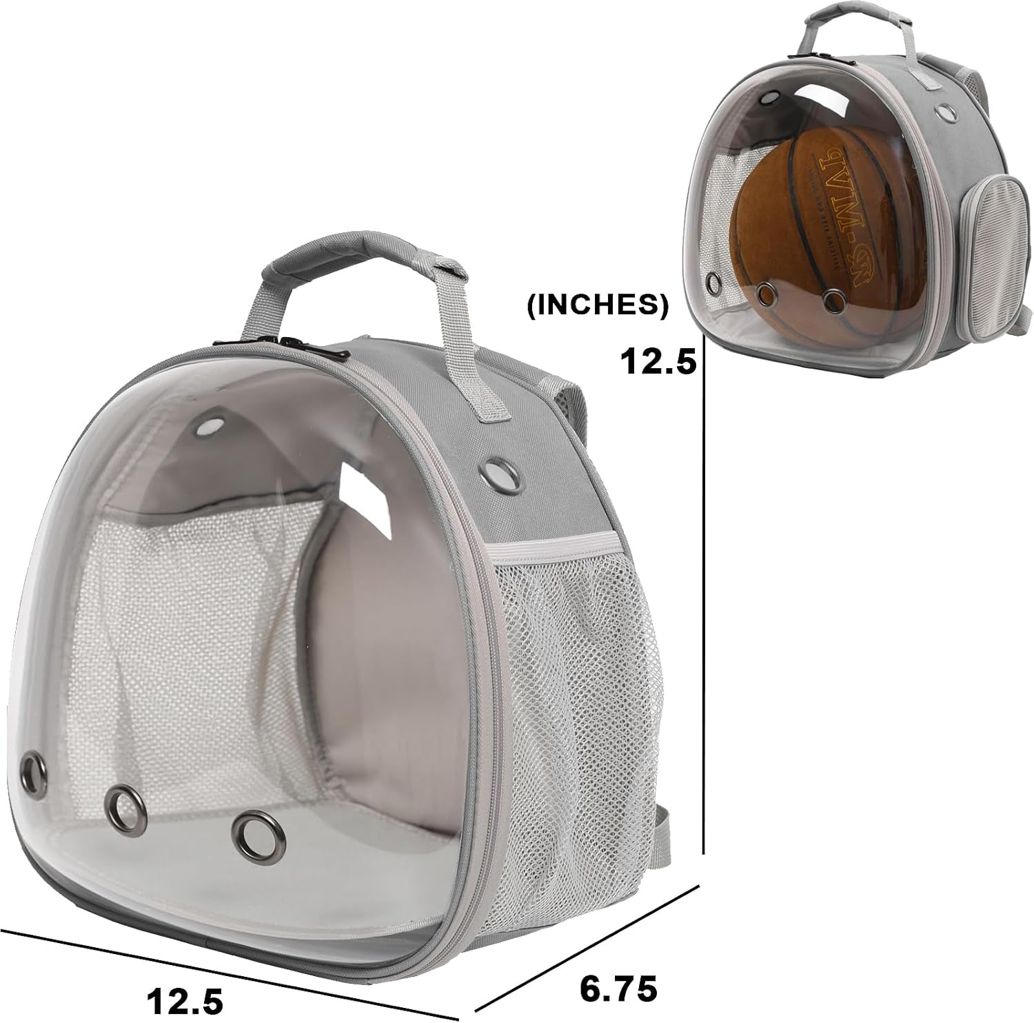 🚀 Small Animal Space Capsule Backpack – Clear Bubble Pet Carrier 🐹🦎🐦