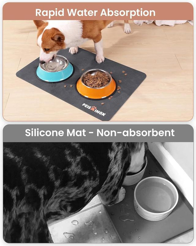🐾 Absorbent Pet Feeding Mat – 100% Waterproof, Quick-Dry & Easy Clean 🐶🐱