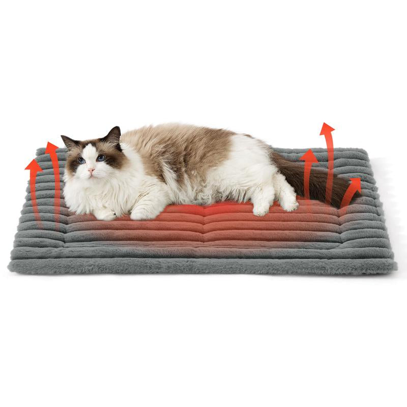 🐾 Self-Warming Pet Bed – Cozy Thermal Mat for Cats & Dogs 💤