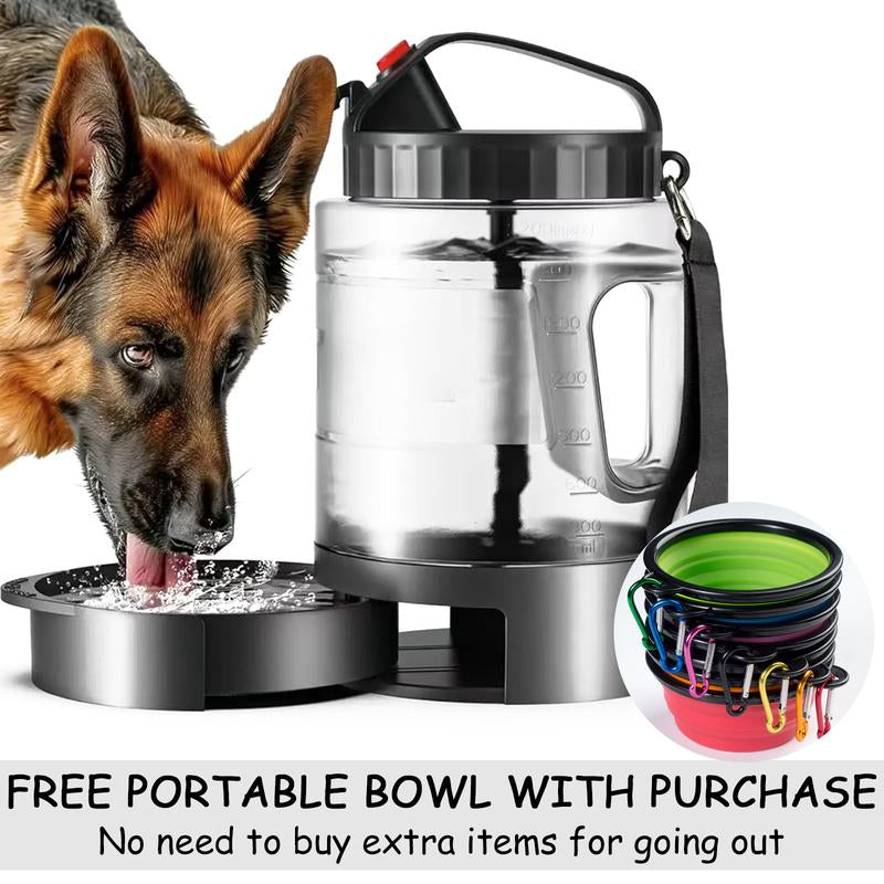 🐶 LEAD CLIMBER 2-in-1 Dog Water & Food Bowl – Portable Travel Feeder 🥤🐾