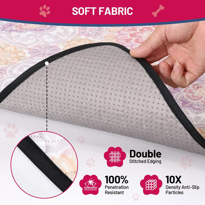 🐾 2-Pack Reusable Dog Pee Pads – Waterproof & Washable 💧)