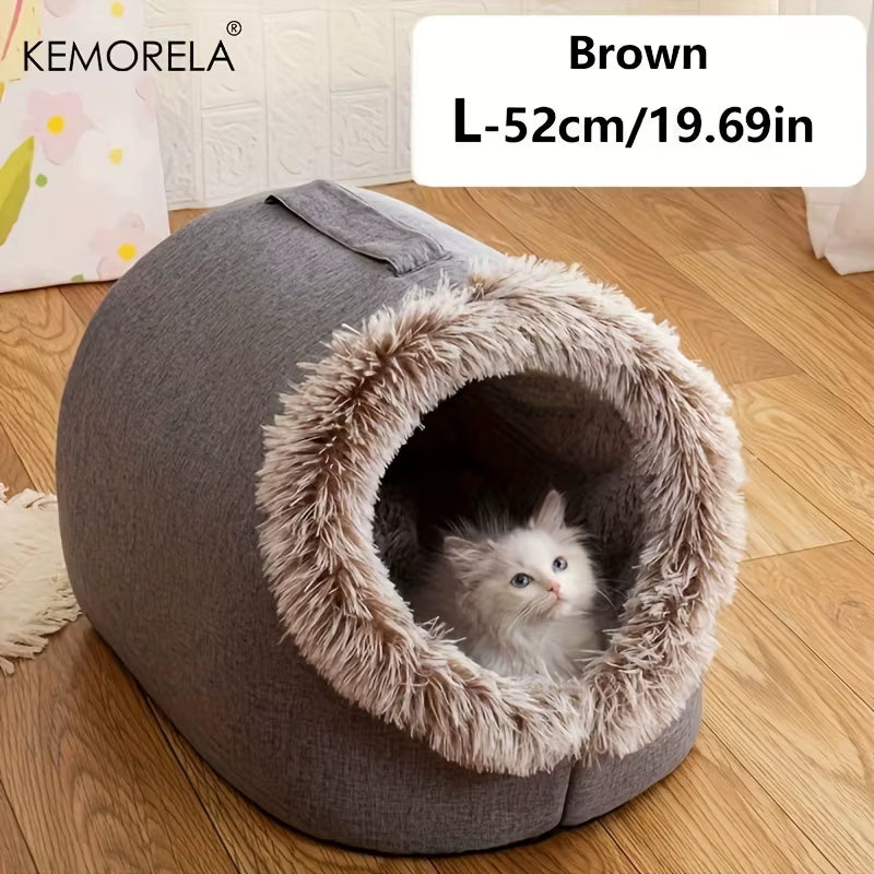 🐱 Cozy Cat Bed – Warm & Portable Pet Nest 💤