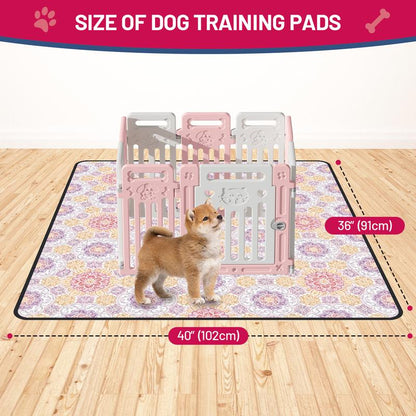 🐾 2-Pack Reusable Dog Pee Pads – Waterproof & Washable 💧)