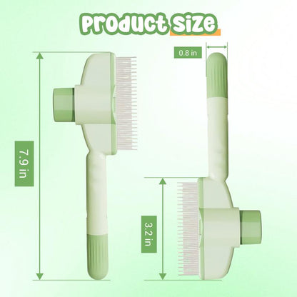  ChatGPT said:  🐾 Self-Cleaning Cat Comb – Dual-Length Grooming Tool 🐱