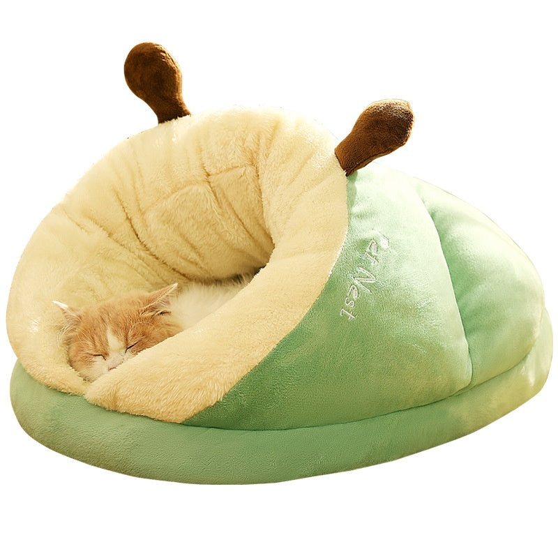 🐾 Pet Bed Winter Cat & Dog Slippers Nest 🐶🐱 – Thick, Warm & Cozy Haven 💕