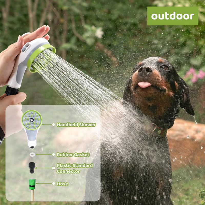 🚿 3-in-1 Pet Shower Kit – High-Pressure Bath & Grooming Tool 🐾