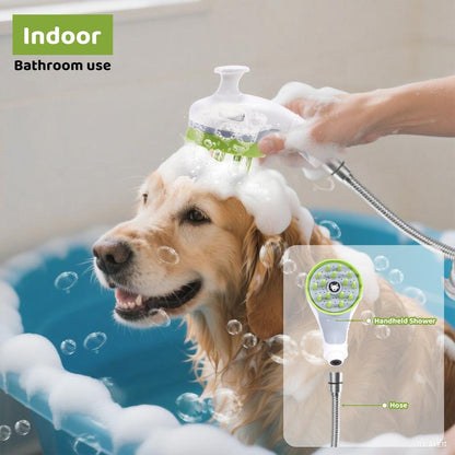 🚿 3-in-1 Pet Shower Kit – High-Pressure Bath & Grooming Tool 🐾
