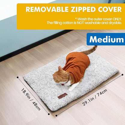 🐱 Self-Heating Cat Bed – No Electricity, Super Warm & Washable Pet Mat 🐶🔥