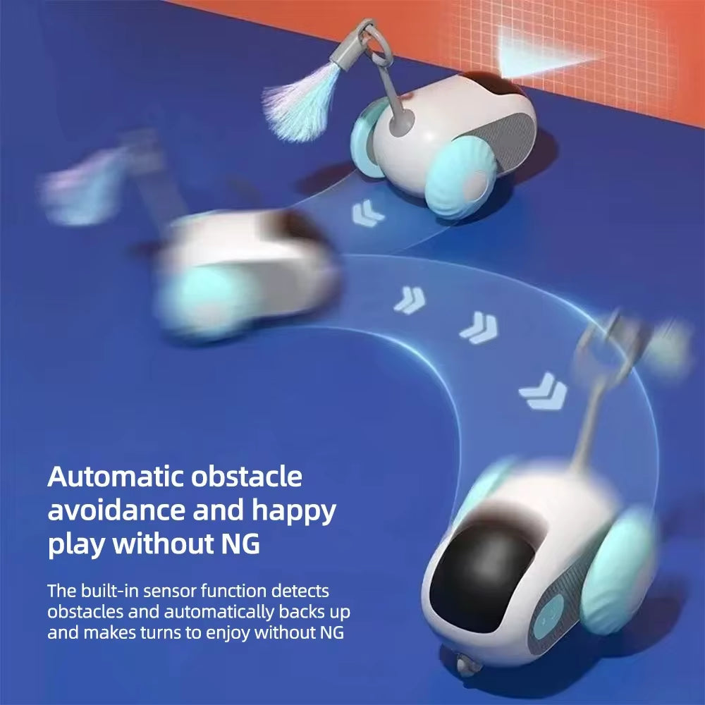 🚗 Smart Interactive Cat Toy Car – Automatic & Remote Control Fun Ball 🐱