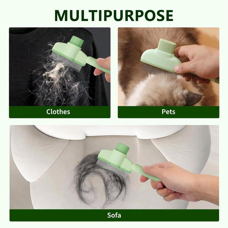  ChatGPT said:  🐾 Self-Cleaning Cat Comb – Dual-Length Grooming Tool 🐱
