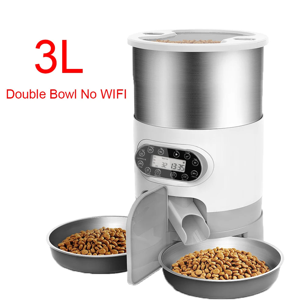 🐾 Automatic Pet Feeder 4.5L – Smart Food Dispenser for Cats & Dogs 🐶🐱