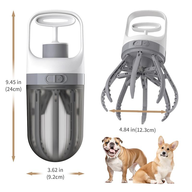 💩 Portable Dog Pooper Scooper – 2-in-1 Waste Picker with Bag Dispenser 🐾