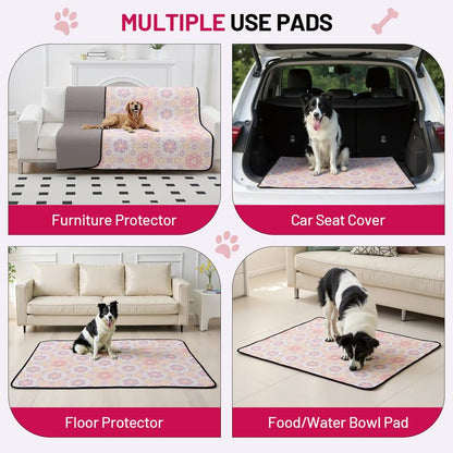 🐾 2-Pack Reusable Dog Pee Pads – Waterproof & Washable 💧)