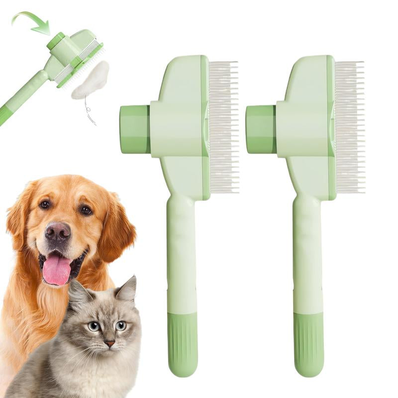  ChatGPT said:  🐾 Self-Cleaning Cat Comb – Dual-Length Grooming Tool 🐱