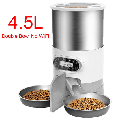 🐾 Automatic Pet Feeder 4.5L – Smart Food Dispenser for Cats & Dogs 🐶🐱
