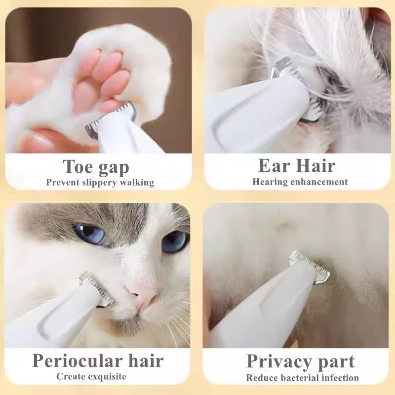 🐾 LED Pet Grooming Clipper – Silent, Waterproof & Precision Trimmer ✂️🐶