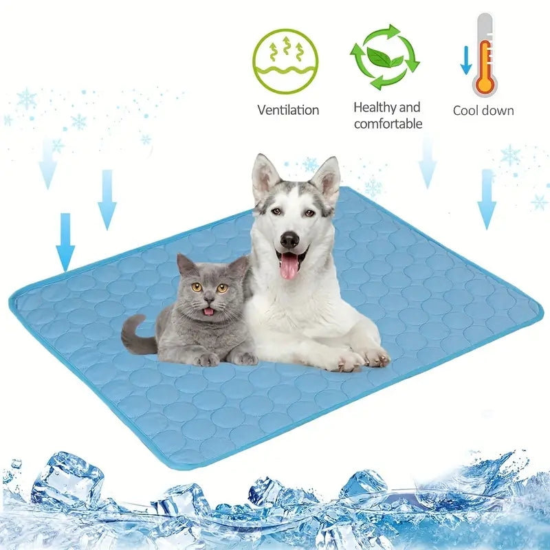 👉 Cooling Mat for Dogs & Cats – Summer Ice Pad Bed, Extra Large & Durable